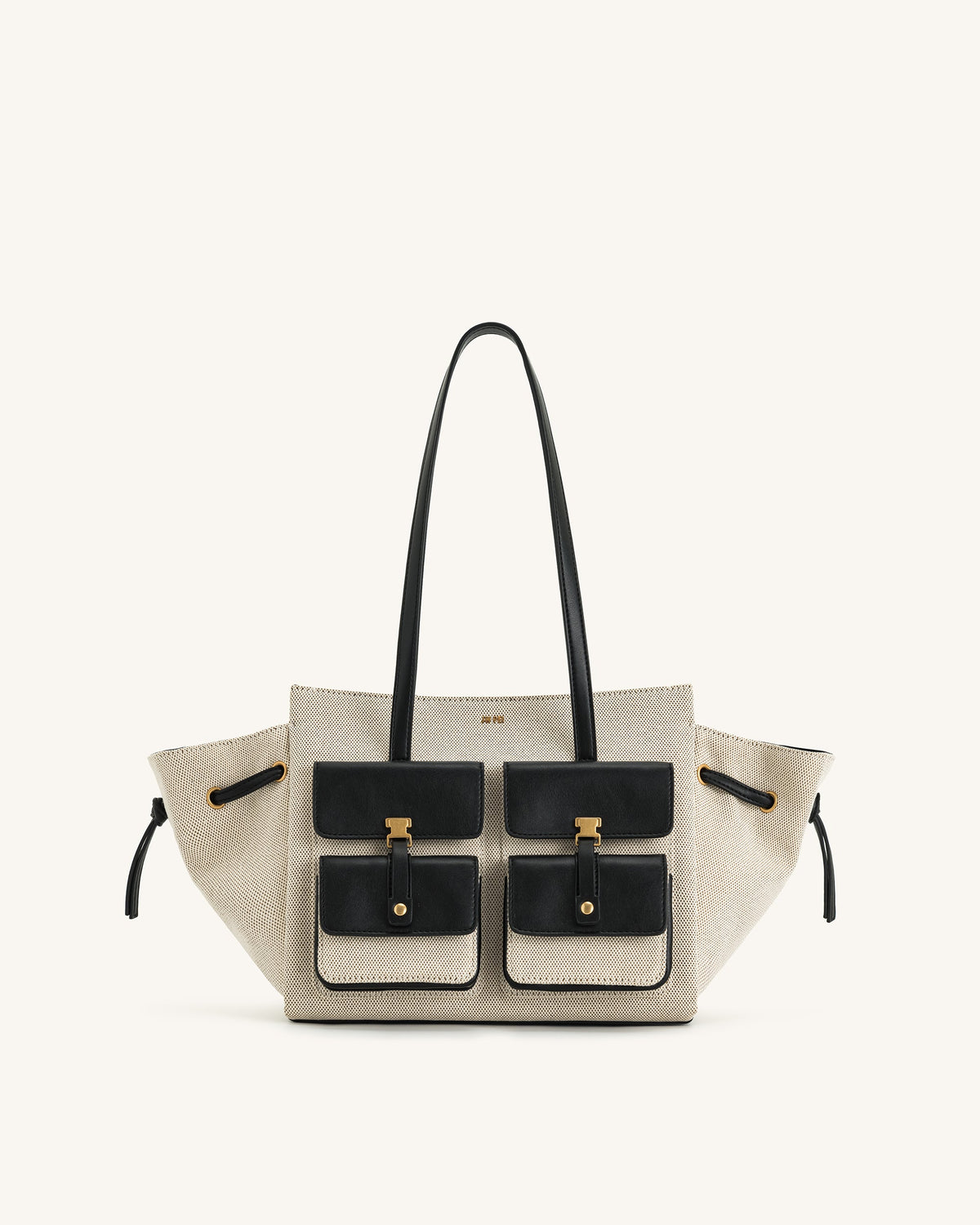 JWPE - Linda Tote Bag - Black Canvas