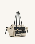 JWPE - Linda Tote Bag - Black Canvas