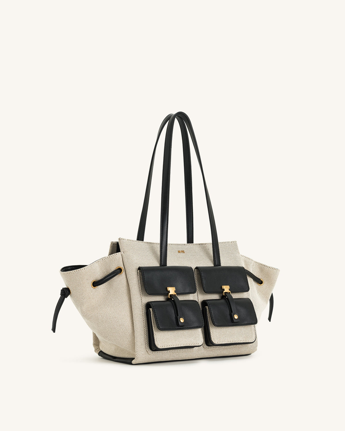 JWPE - Linda Tote Bag - Black Canvas