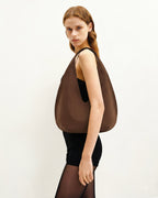 JWPE - Dara Faux Suede Hobo Bag - Mocha Brown