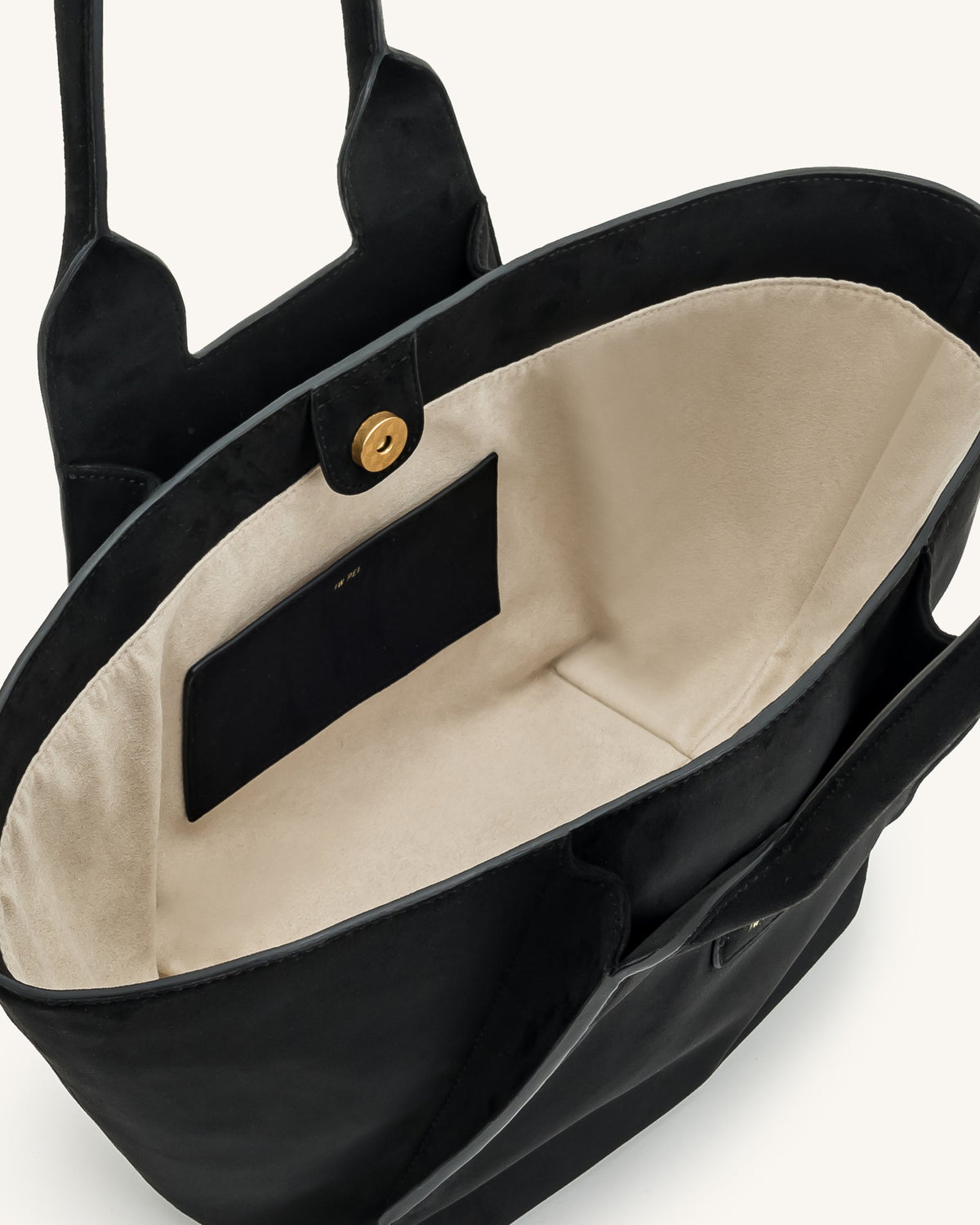 JWPE - Cara Faux Suede Tote Bag - Black