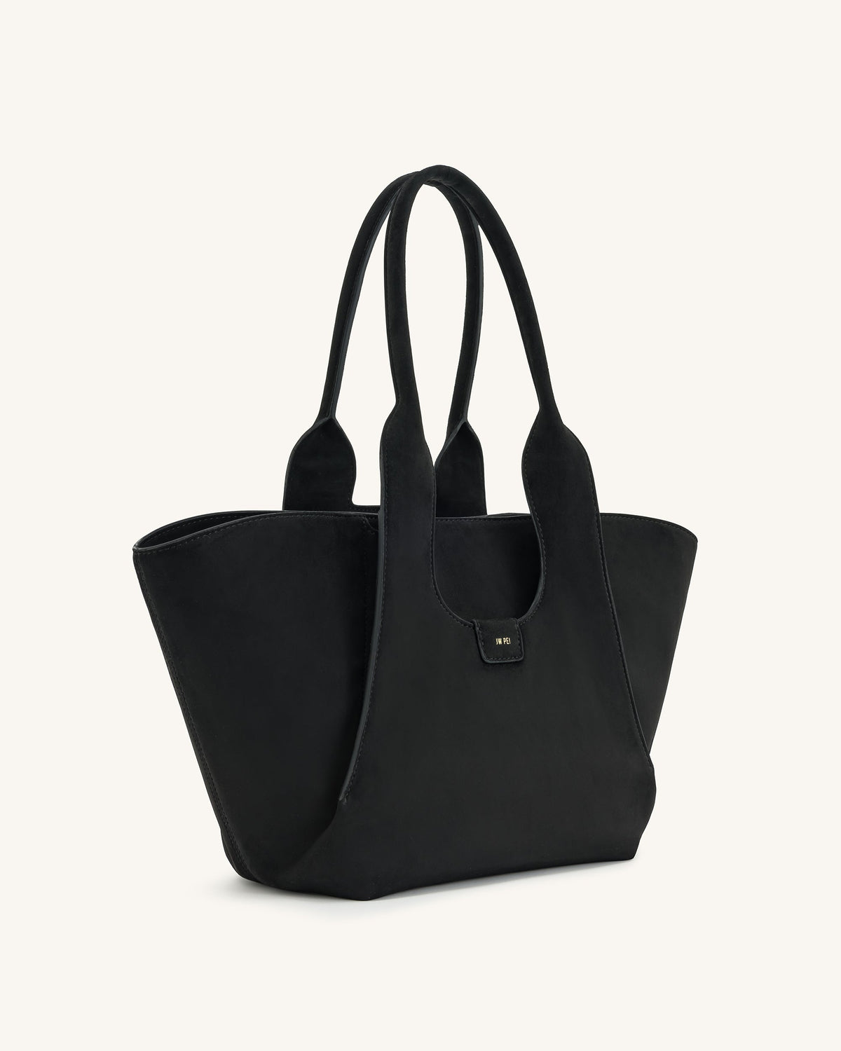 JWPE - Cara Faux Suede Tote Bag - Black