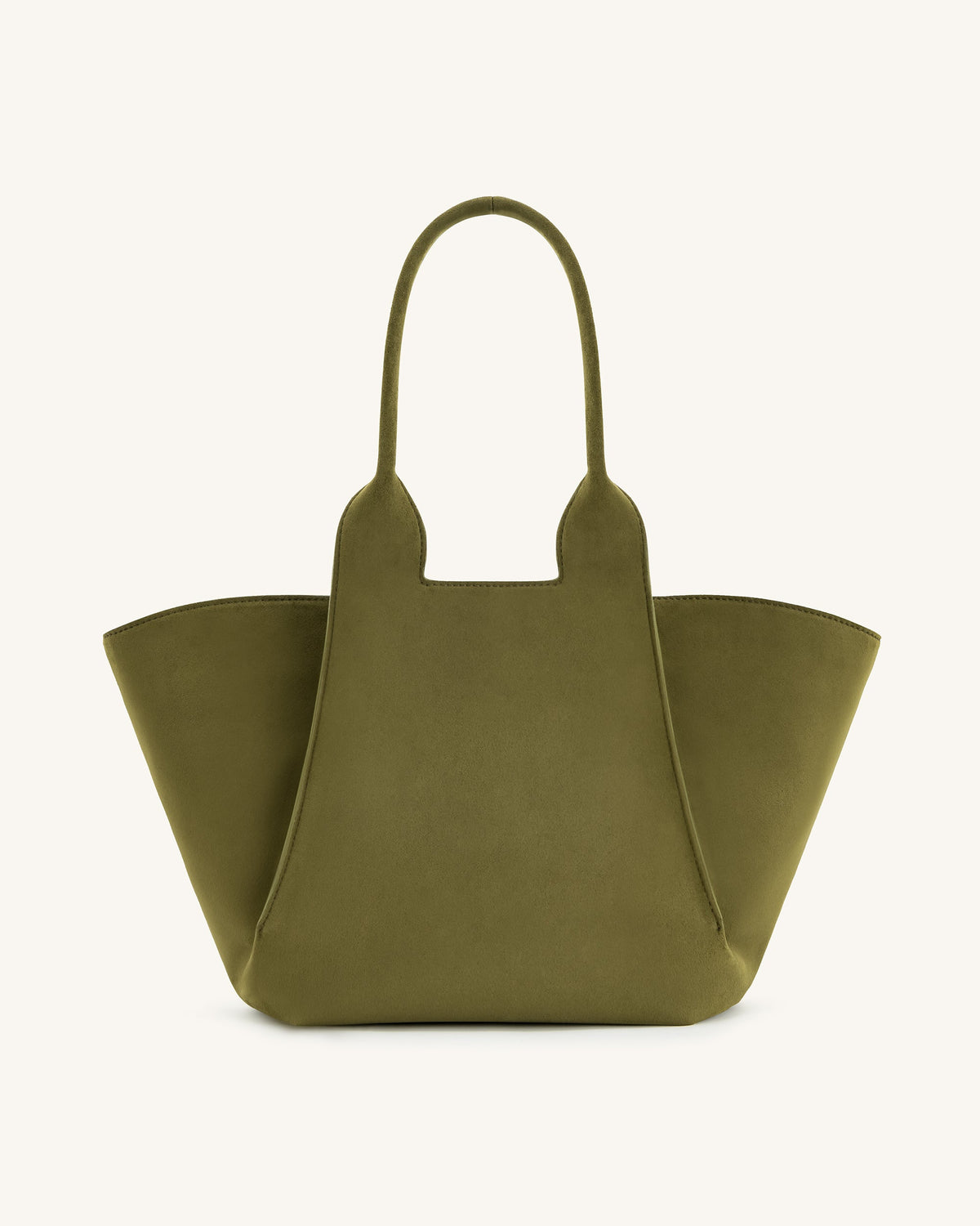 JWPE - Cara Faux Suede Tote Bag - Dark Olive