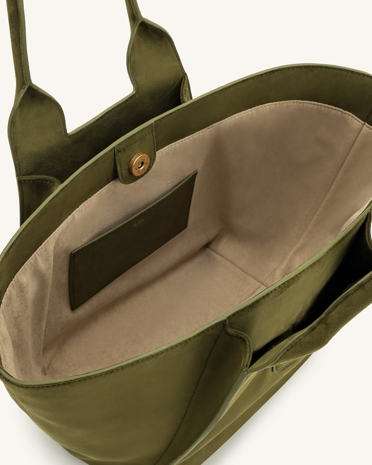 JWPE - Cara Faux Suede Tote Bag - Dark Olive