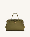 JWPE - Saige Faux Suede Tote Bag - Olive Green