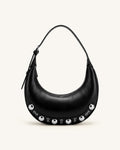 JWPE - Althea Studded Hobo Bag - Black
