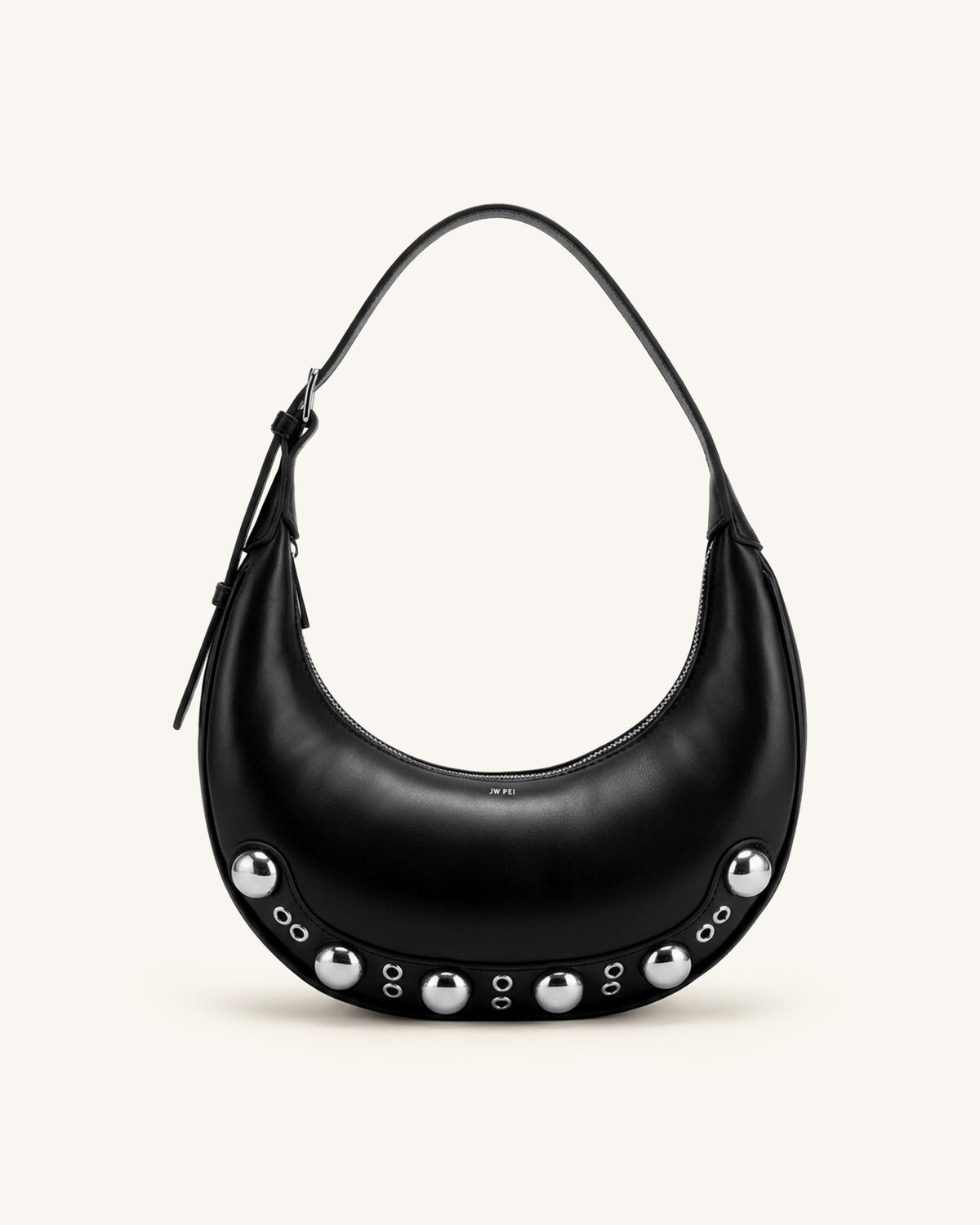 JWPE - Althea Studded Hobo Bag - Black