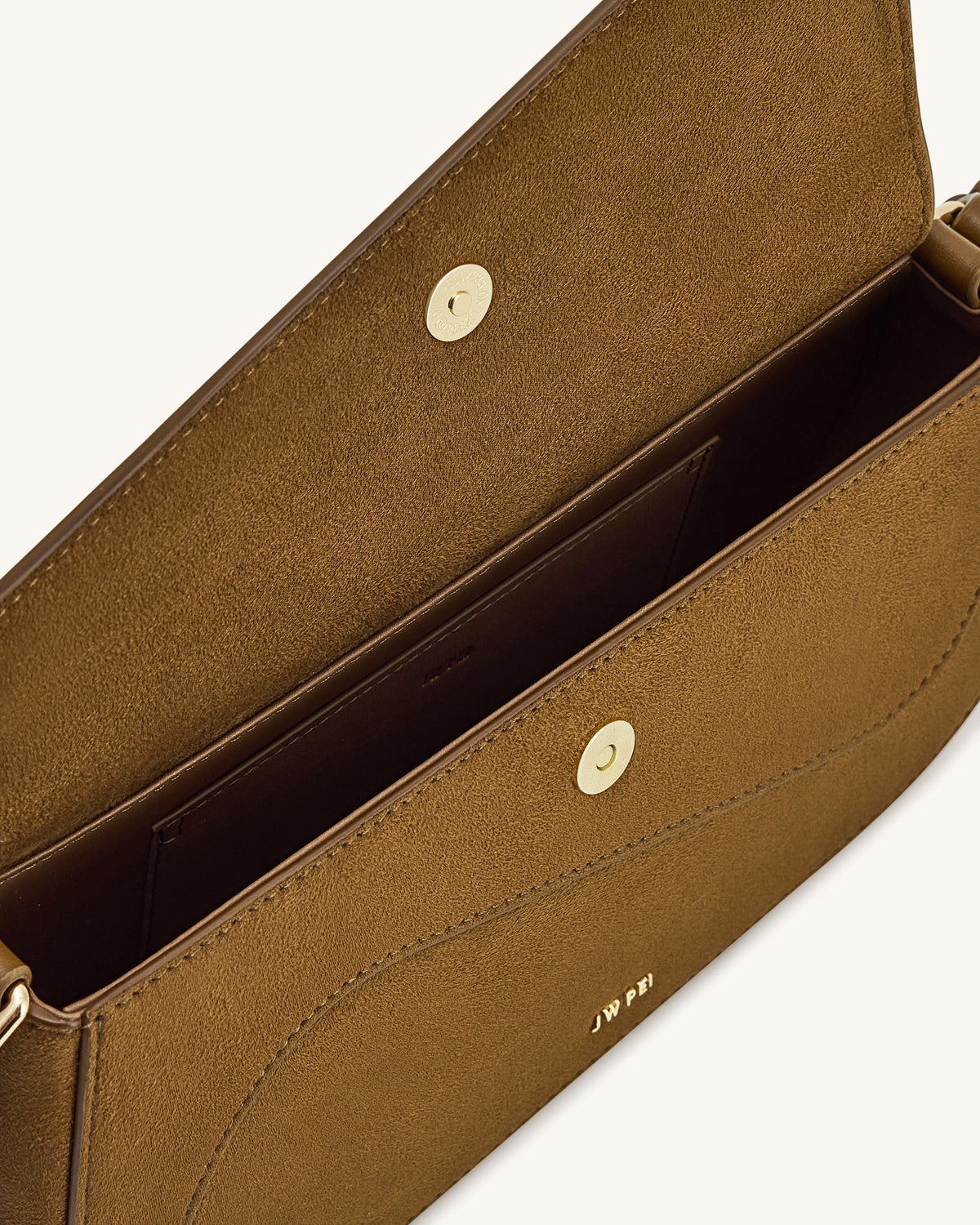 JWPE - Addisyn Faux Suede Panel Shoulder Bag - Olive