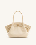 JWPE - Hana Medium Faux Suede Tote Bag - Off White