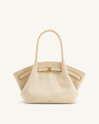 JWPE - Hana Medium Faux Suede Tote Bag - Off White