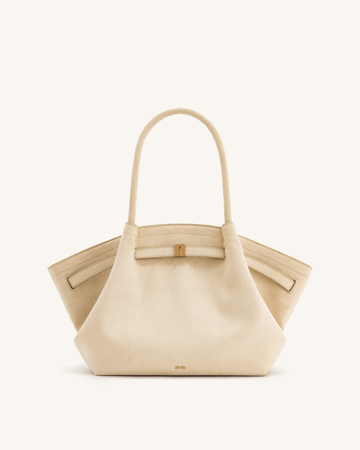 JWPE - Hana Medium Faux Suede Tote Bag - Off White