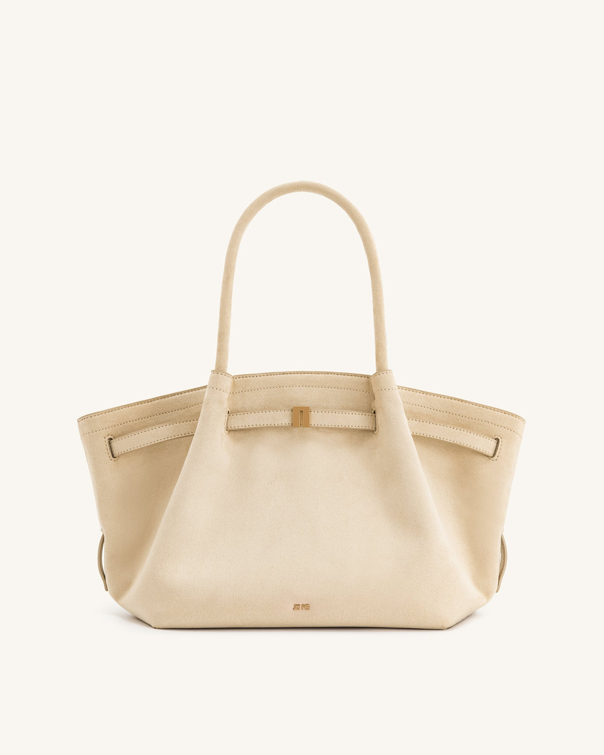 JWPE - Hana Medium Faux Suede Tote Bag - Off White