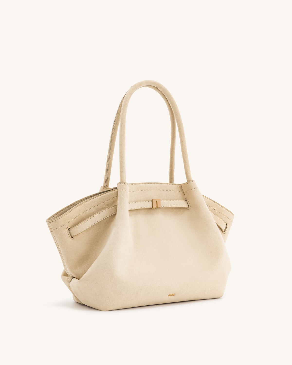 JWPE - Hana Medium Faux Suede Tote Bag - Off White