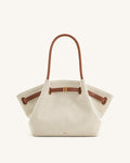 JWPE - Hana Medium Tote Bag - Brown Canvas