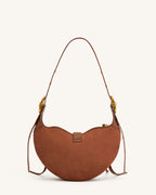 JWPE - Tessa Suede Shoulder Bag - Dark Birch Brown
