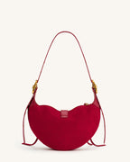 JWPE - Tessa Suede Shoulder Bag - Deep Magenta