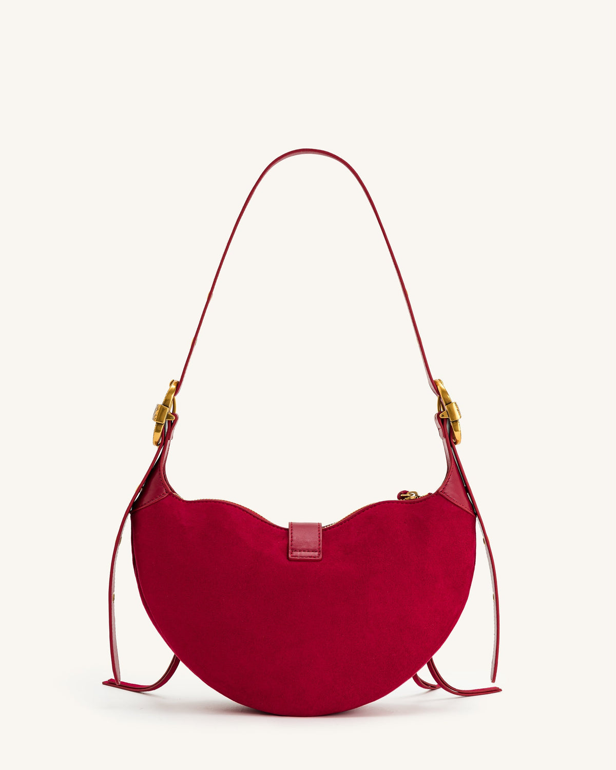 JWPE - Tessa Suede Shoulder Bag - Deep Magenta
