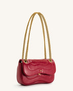 JWPE - Tina Quilted Chain Crossbody - Claret