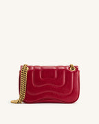 JWPE - Tina Quilted Chain Crossbody - Claret