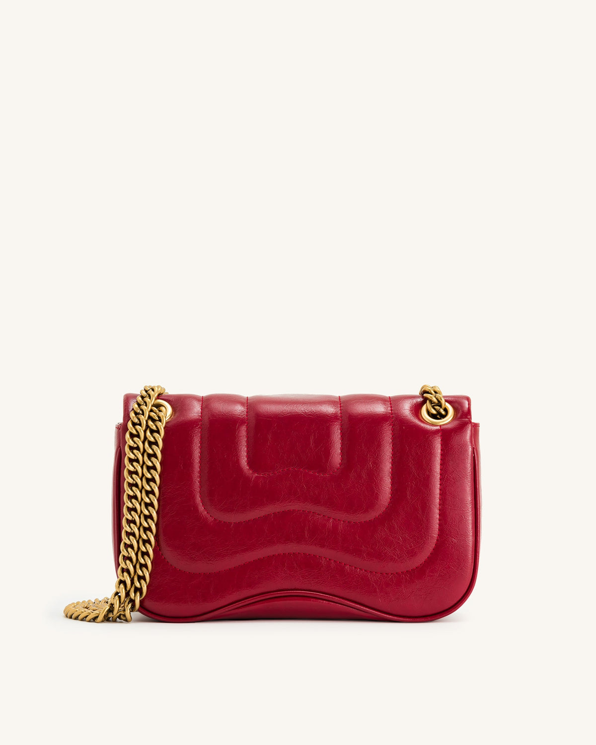 JWPE - Tina Quilted Chain Crossbody - Claret