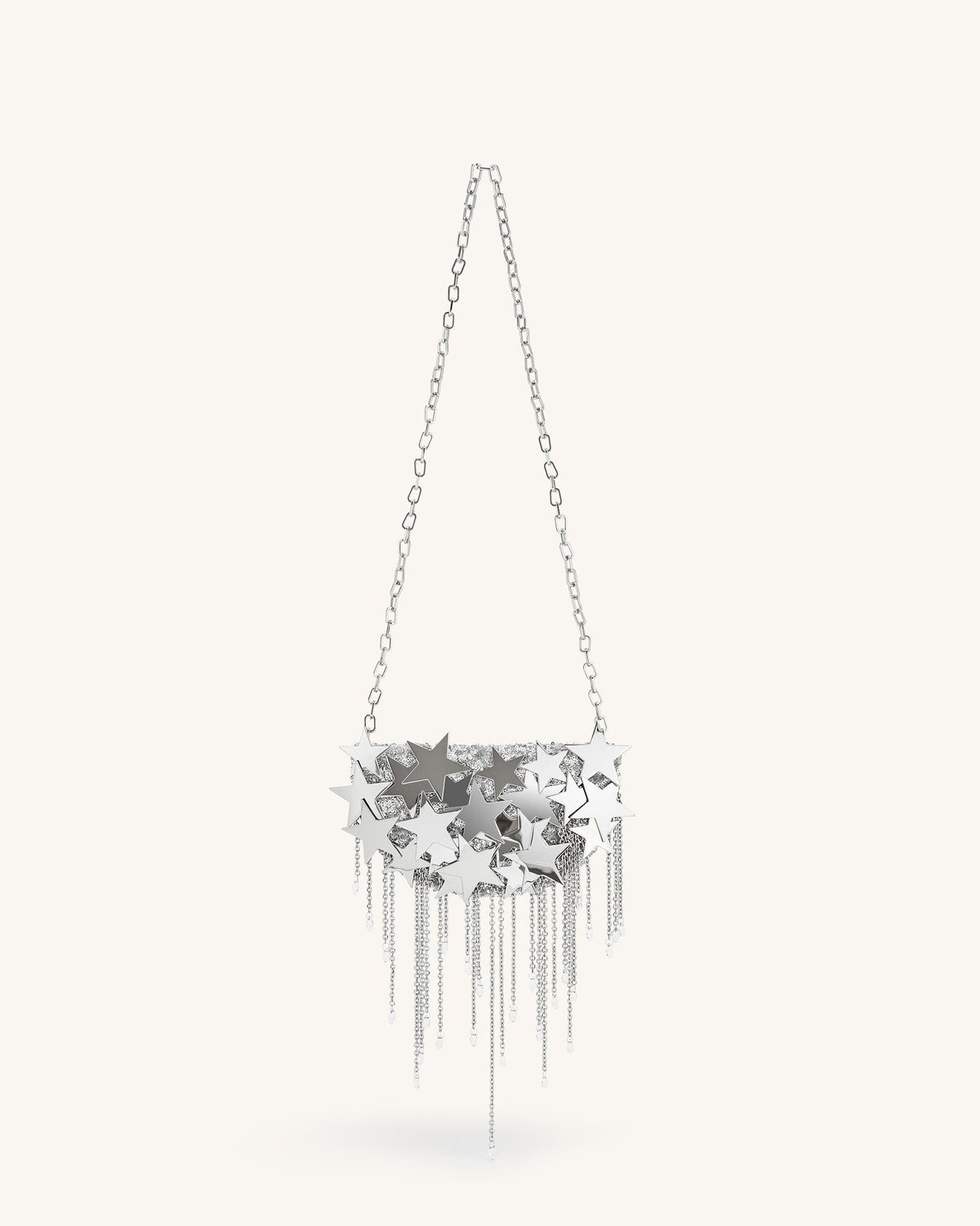 JWPE - Anika Star-Embellished Chain Bag - Silver