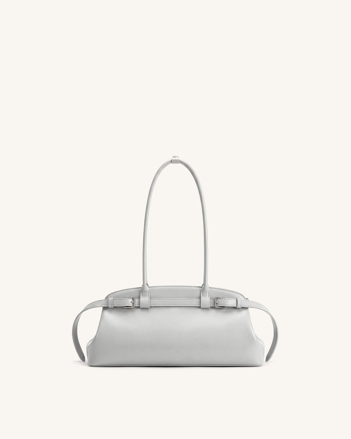 JWPE - Arden Belt Detail East-West Shoulder Bag - Light Grey