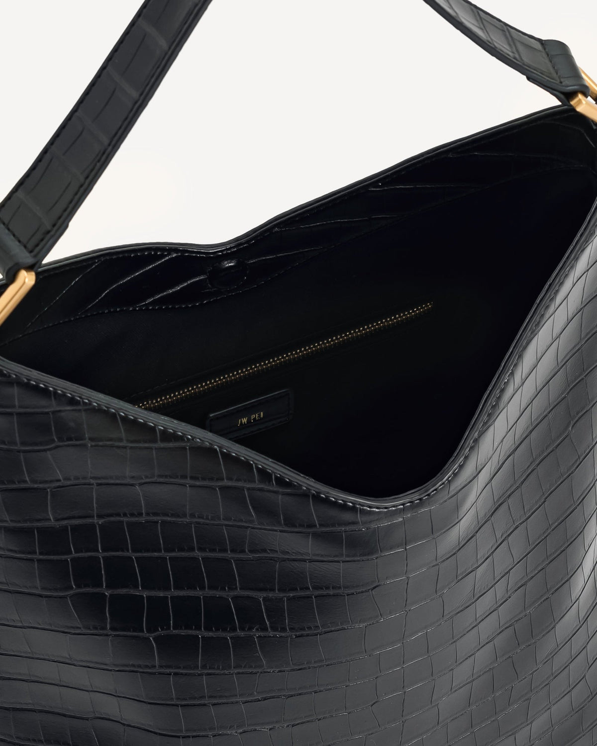 JWPE - Aria Shoulder Bag - Black Croc