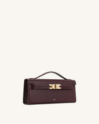 JWPE - Bria Structured Top Handle Bag - Deep Burgundy