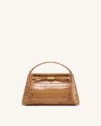JWPE - Carmen Top Handle Bag - Khaki Croc