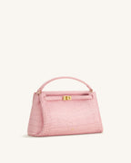 JWPE - Carmen Top Handle Bag - Pink Croc