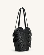 JWPE - Cecelia Leaf Shape Shoulder Bag - Black