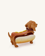 JWPE - Dachshund Hot Dog Bag - Brown/Yellow
