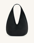 JWPE - Dara Faux Suede Hobo Bag - Black