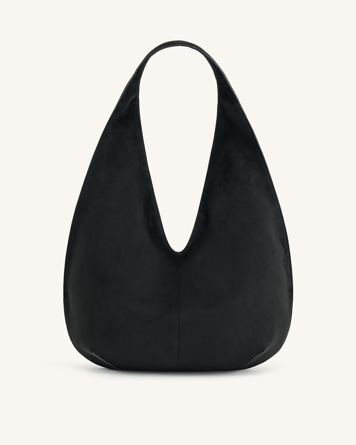 JWPE - Dara Faux Suede Hobo Bag - Black