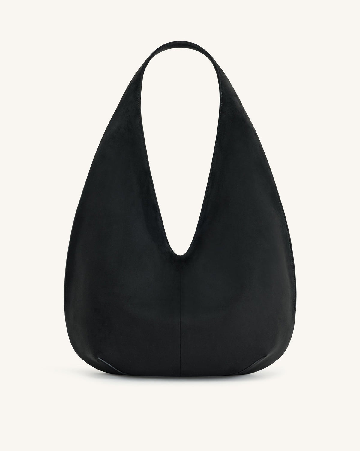 JWPE - Dara Faux Suede Hobo Bag - Black
