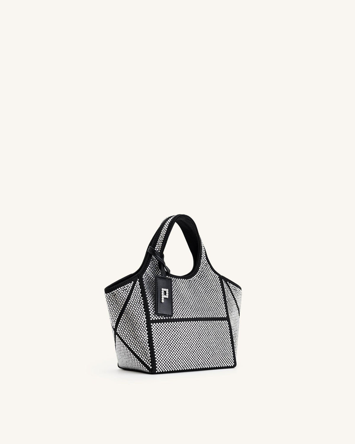 JWPE - Eliana Artificial Crystal Mini Tote Bag - Anthracite