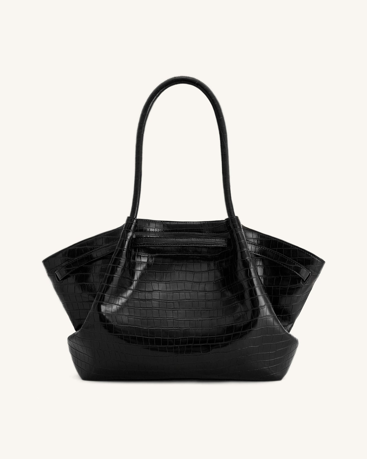 JWPE - Hana Large Tote Bag - Black Croc