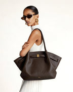 JWPE - Hana Large Tote Bag - Dark Brown