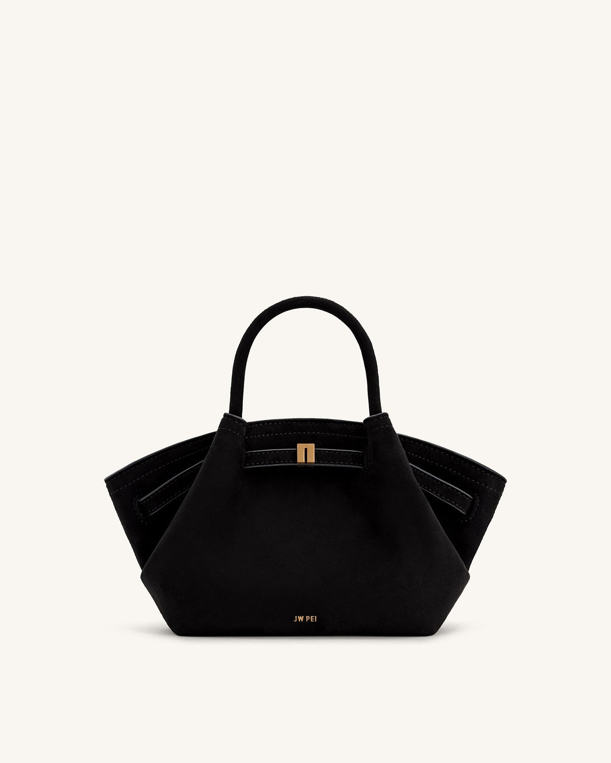 JWPE - Hana Mini Faux Suede Tote Bag - Black