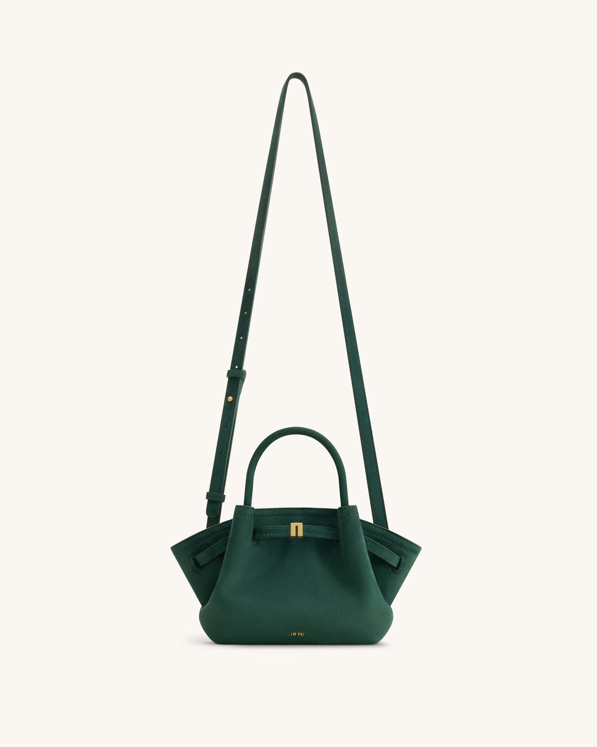 JWPE - Hana Mini Faux Suede Tote Bag - Forest Green