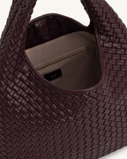 JWPE - Laura Woven Shoulder Bag - Deep Burgundy