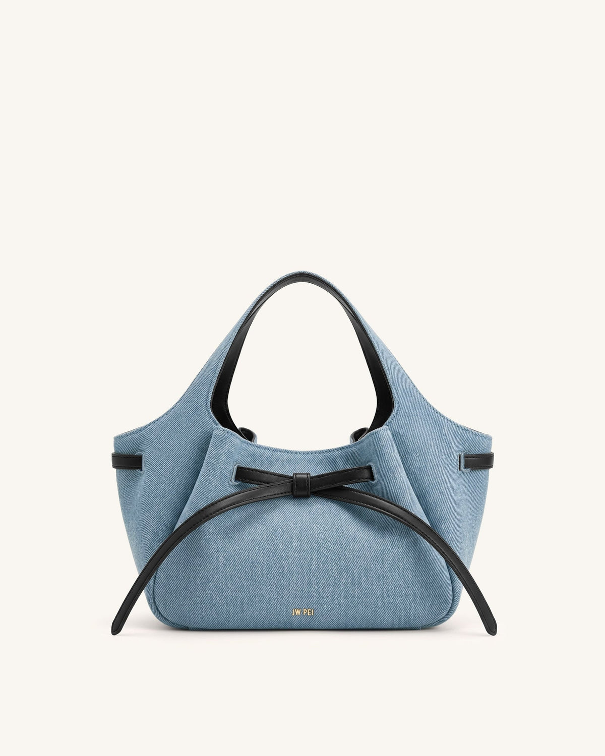 JWPE - Mabel Soft Bow Tote Bag - Light Blue Denim