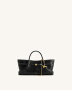 JWPE - Maeve Dachshund Metal Charm Tote Bag - Black