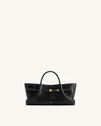 JWPE - Maeve Dachshund Metal Charm Tote Bag - Black