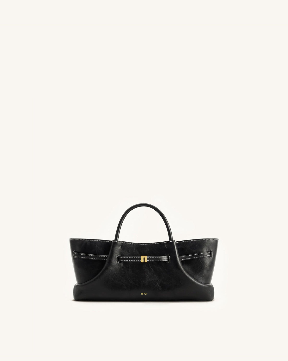JWPE - Maeve Dachshund Metal Charm Tote Bag - Black