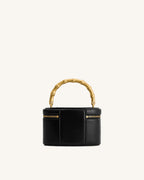 JWPE - Natalie Metal Geometric Pendant Handle Bag - Black