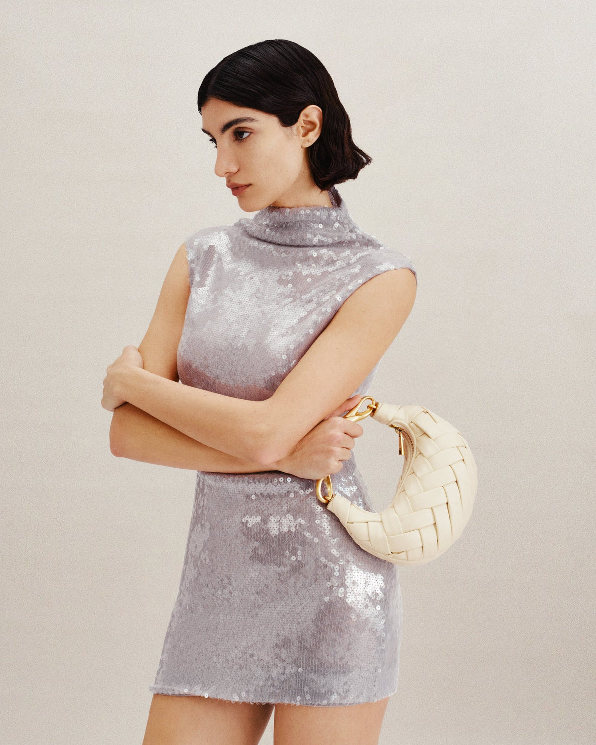 JWPE - Orla Weave Handbag - White