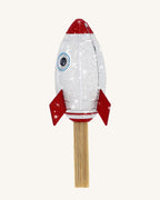 JWPE - Rocket Shape Faux Crystal Clutch - Silver