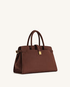 JWPE - Saige Faux Suede Tote Bag - Brown