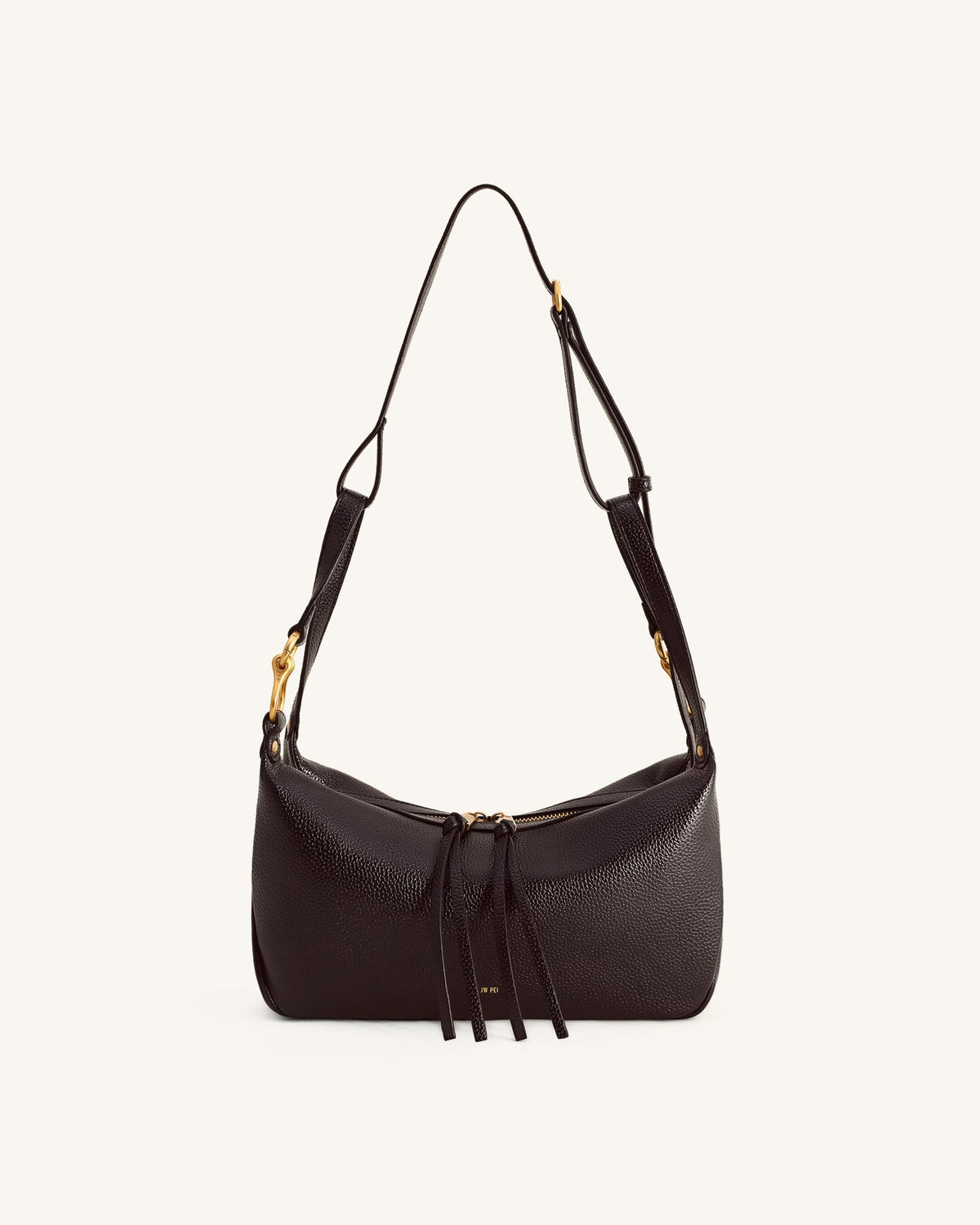 JWPE - Selia Soft-Grain Crossbody Bag - Dark Brown